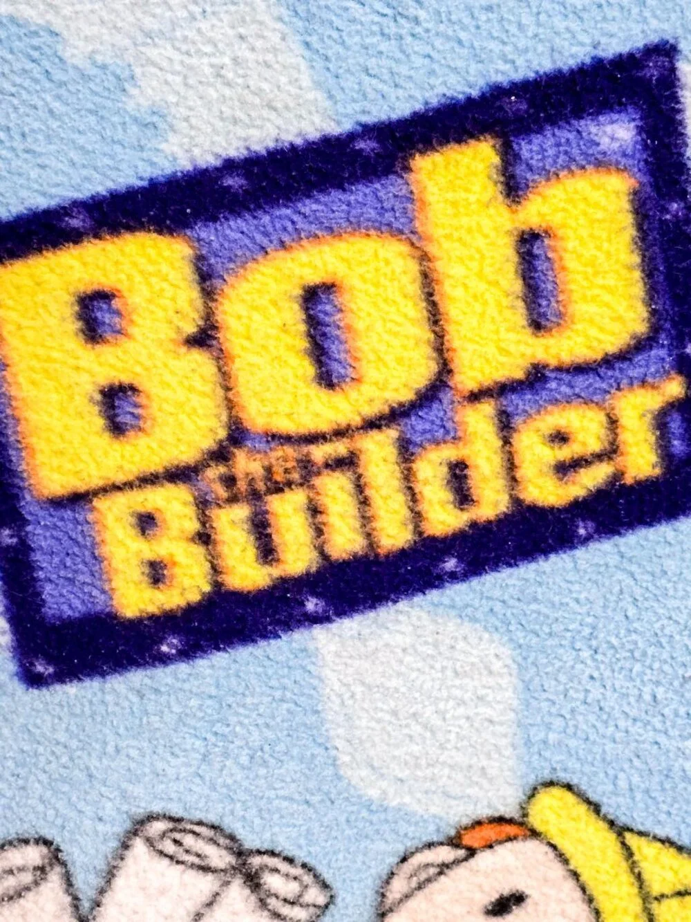 Vintage Y2K Bob the Builder Fleece Throw Blanket 60